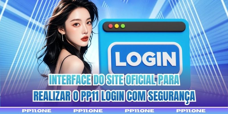 Interface do site oficial para realizar o PP11 Login com segurança